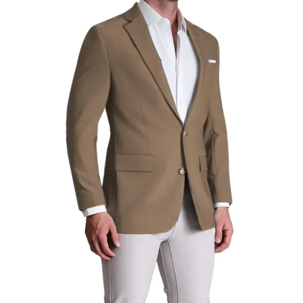 State and Liberty Athletic Fit Stretch Blazer - Heathered Cappuccino | Casual Blazers | Blazers