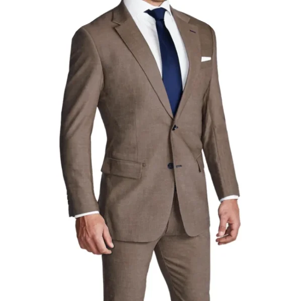 State and Liberty Athletic Fit Stretch Blazer - Lightweight Heathered Latte | Casual Blazers | Blazers