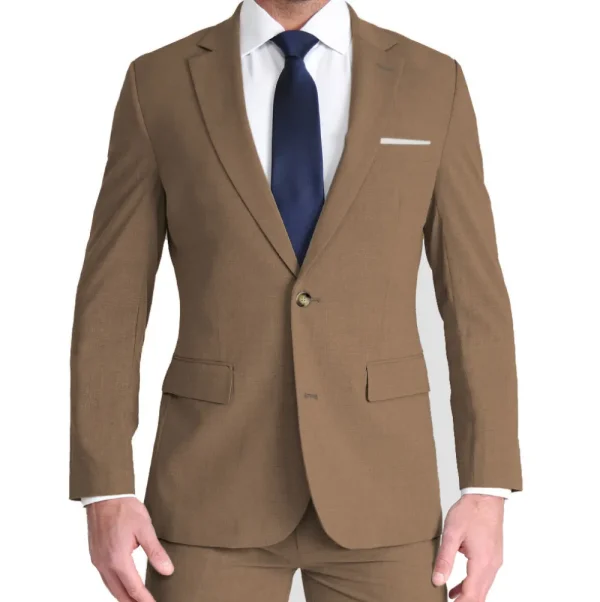 State and Liberty Athletic Fit Stretch Blazer - Heathered Cappuccino | Casual Blazers | Blazers