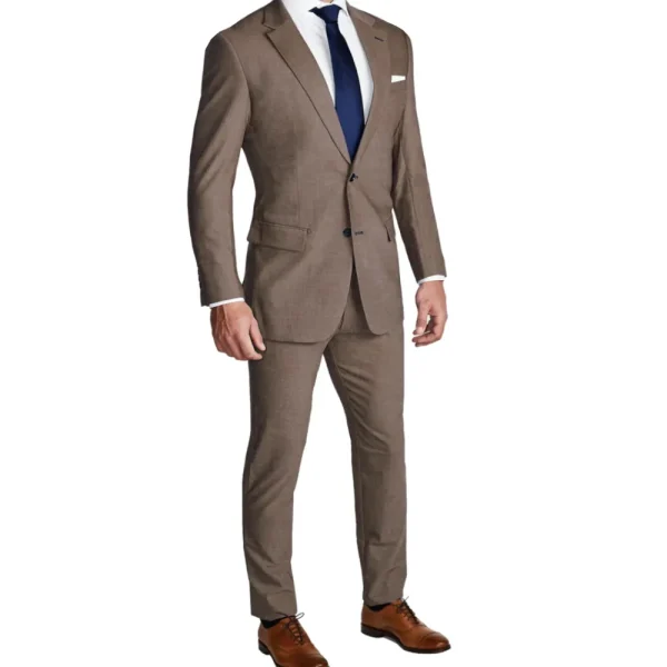 State and Liberty Athletic Fit Stretch Blazer - Lightweight Heathered Latte | Casual Blazers | Blazers
