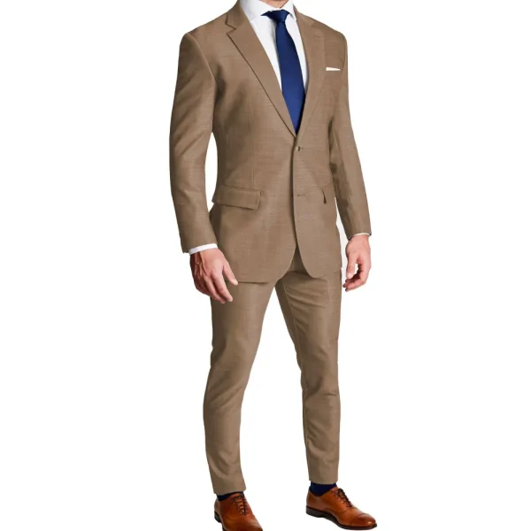 State and Liberty Athletic Fit Stretch Blazer - Heathered Cappuccino | Casual Blazers | Blazers