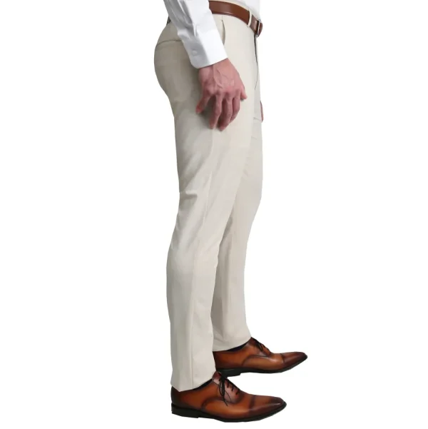 State and Liberty Athletic Fit Stretch Suit Pants - Lightweight Heathered Bamboo | Tech Chinos | Suit Pants