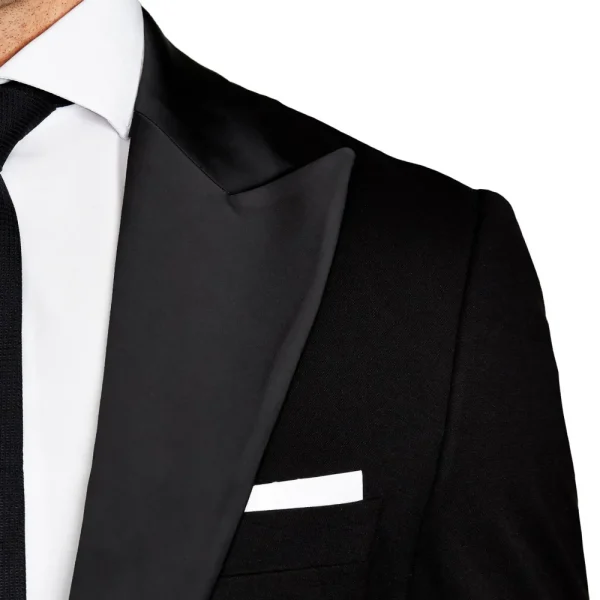 State and Liberty Athletic Fit Stretch Tuxedo Jacket - Black with Peak Lapel | Tuxedos | Blazers
