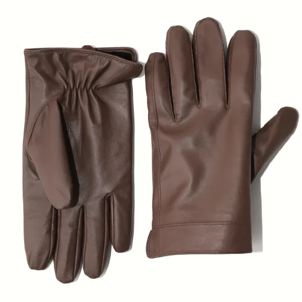 State and Liberty Leather Gloves - Dark Brown | Accessories