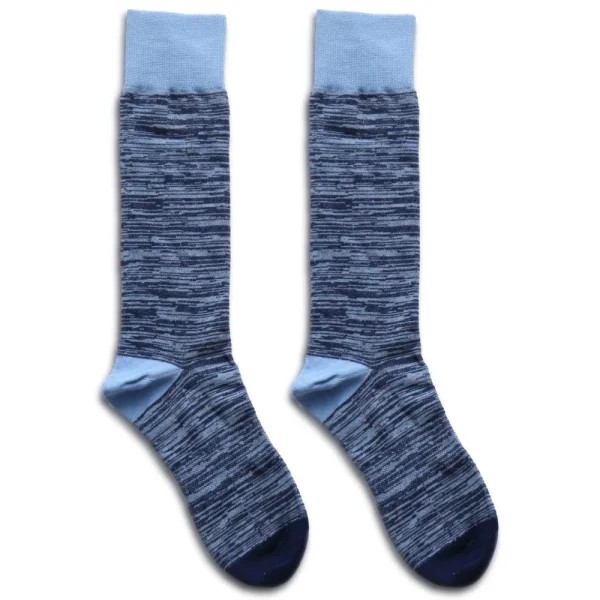 State and Liberty Marled Navy Dress Socks | Accessories