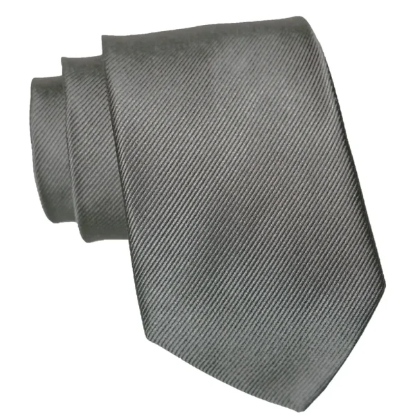 State and Liberty Silver Woven Silk Tie | Accessories