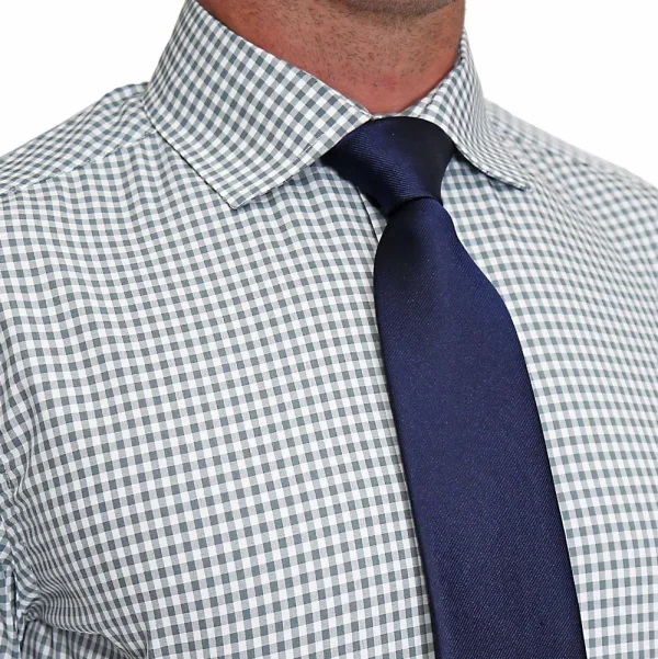State and Liberty "The Chaney" Forest Green Gingham | Dress Shirts