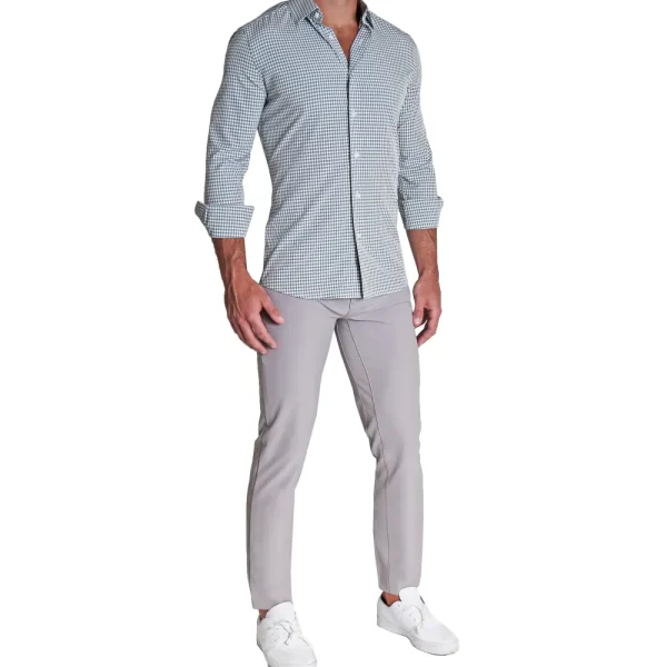 State and Liberty "The Chaney" Forest Green Gingham | Dress Shirts
