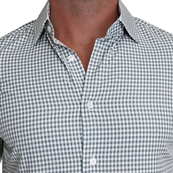 State and Liberty "The Chaney" Forest Green Gingham | Dress Shirts