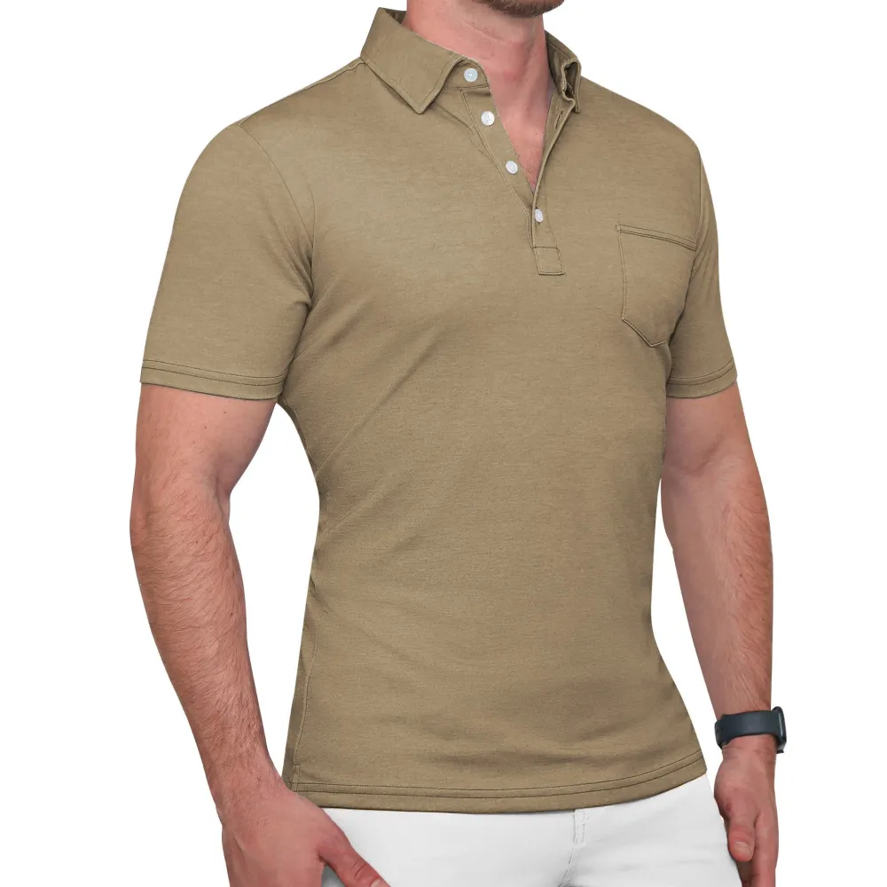 State and Liberty "The Warren" Pique Polo | Short Sleeve Button Downs | Polos