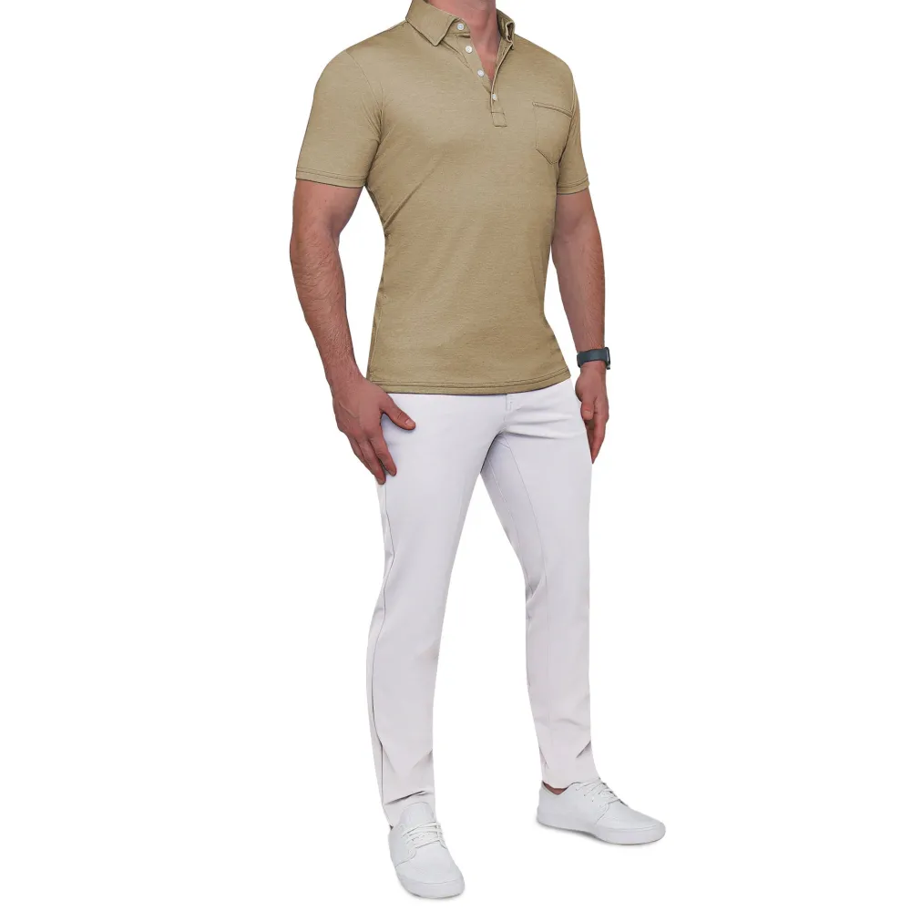 State and Liberty "The Warren" Pique Polo | Short Sleeve Button Downs | Polos