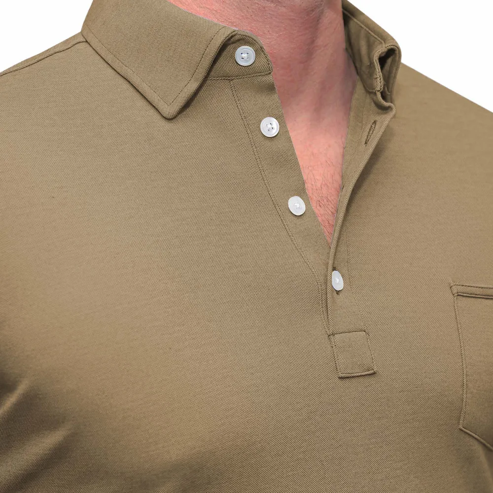 State and Liberty "The Warren" Pique Polo | Short Sleeve Button Downs | Polos