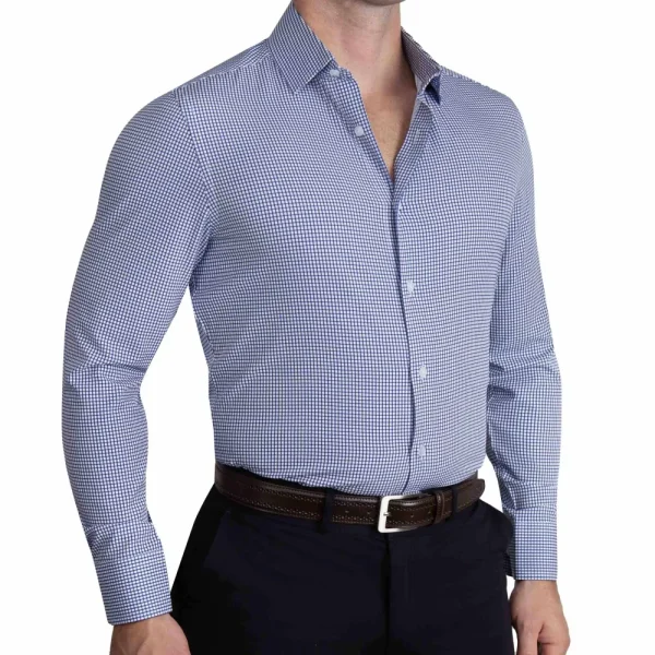 State and Liberty "The Wyndham" Royal Blue & White Square | Dress Shirts