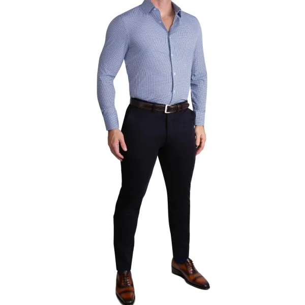 State and Liberty "The Wyndham" Royal Blue & White Square | Dress Shirts