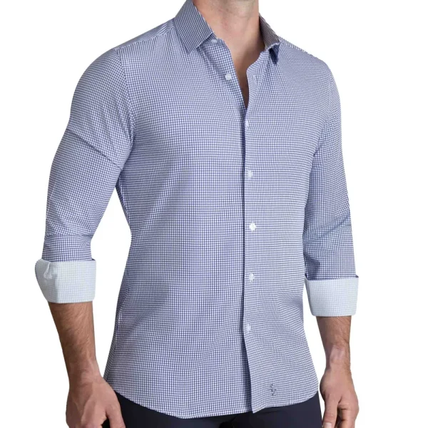 State and Liberty "The Wyndham" Royal Blue & White Square | Dress Shirts