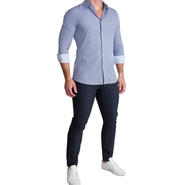 State and Liberty "The Wyndham" Royal Blue & White Square | Dress Shirts